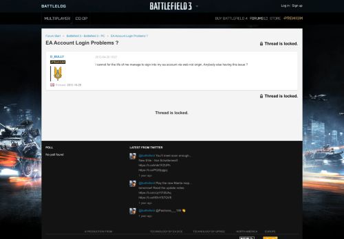 
                            5. EA Account Login Pro - Forums - Battlelog / Battlefield 3