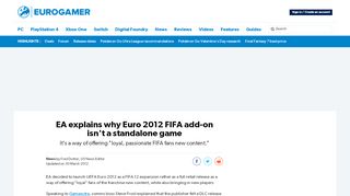 
                            7. EA explains why Euro 2012 FIFA add-on isn't a standalone ...