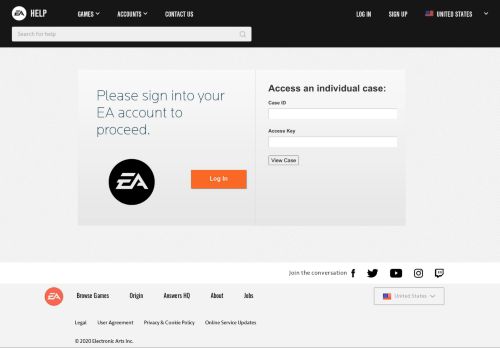 
                            8. EA Help - Electronic Arts