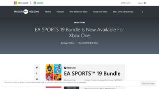 
                            7. EA SPORTS 19 Bundle Is Now Available For Xbox One |