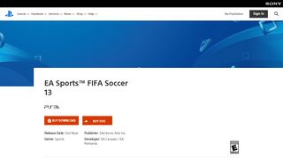 
                            11. EA Sports™ FIFA Soccer 13 Game | PS3 - PlayStation
