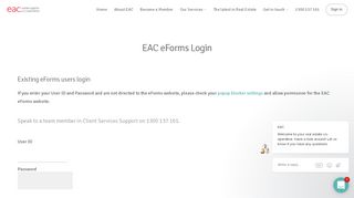 
                            5. EAC eForms Login – Estate Agents Co-operative