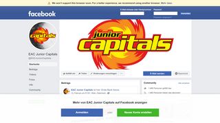 
                            8. EAC Junior Capitals - Startseite | Facebook