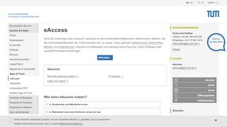 
                            1. eAccess | Universitätsbibliothek der TUM - ub.tum.de