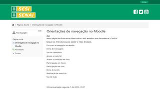 
                            7. EAD SESI: Orientações de navegação no Moodle