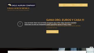 
                            6. EAGLE AURUM MEXICO – Gana ORO, Euros y Casa !!! Excelente ...