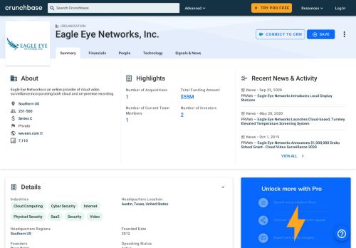 
                            10. Eagle Eye Networks, Inc. | Crunchbase