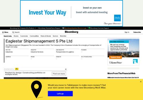 
                            11. Eaglestar Shipmanagement (S) Pte. Ltd.: Private Company ...