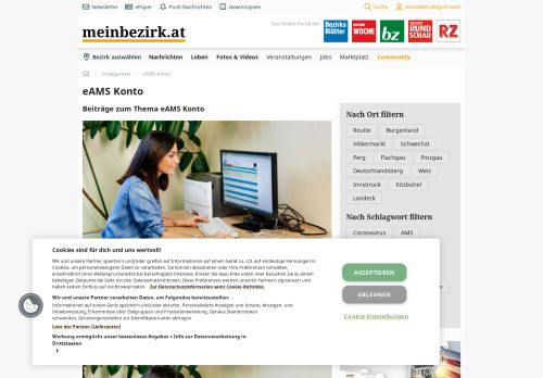 
                            6. eAMS Konto - Thema auf meinbezirk.at