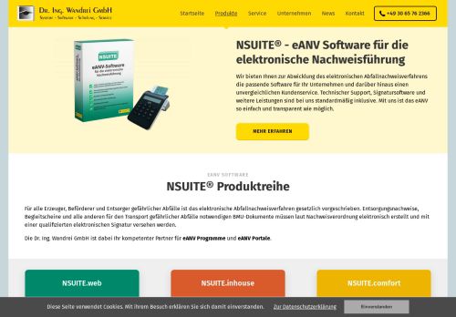 
                            8. eANV Software von NSUITE - Dr. Ing. Wandrei GmbH