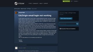 
                            4. EA/Origin email login not working :: Off Topic - Steam Community