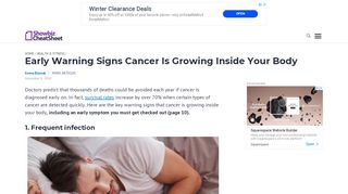 
                            11. Early Warning Signs Cancer Is Growing Inside Your Body