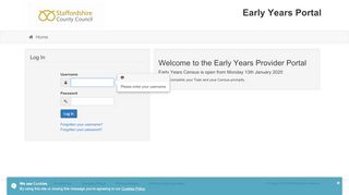 
                            13. Early Years Portal - Log In