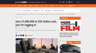 
                            1. Earn $1,000,000 in GTA Online cash, just for logging in | GamesRadar+