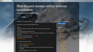 
                            4. Earn 2$ in 1hour with PVTRAFFIC.com - How to earn money online ...