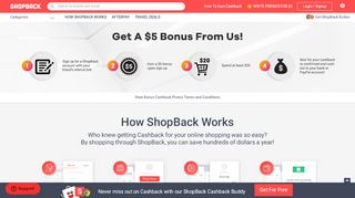 
                            6. Earn $5 Bonus Cashback | ShopBack Australia