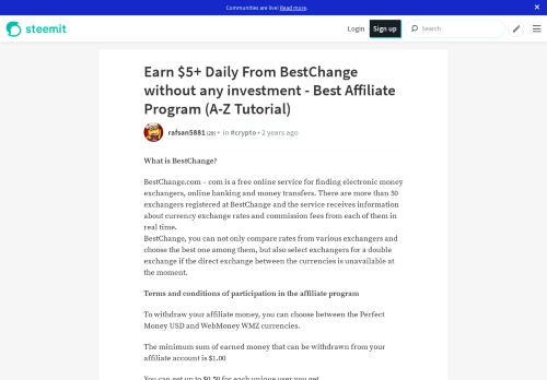 
                            12. Earn $5+ Daily From BestChange without any investment - Best ...