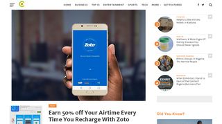 
                            13. Earn 50% off Your Airtime Every Time You Recharge With Zoto ...
