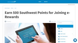
                            9. Earn 500 Southwest Points for Joining e-Rewards - RewardExpert.com