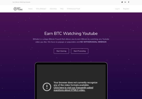 
                            9. Earn Bitcoin Watching Videos - Bittube
