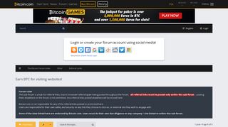 
                            7. Earn BTC for visiting websites! - The Bitcoin Forum