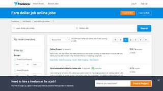 
                            2. Earn dollar job online Jobs, Employment | Freelancer