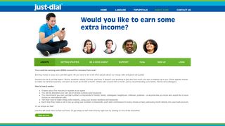 
                            13. Earn extra income by becoming an agent: Just-dial