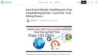 
                            5. Earn Free 0.001 Btc | HashPerium | Free Cloud Mining ...