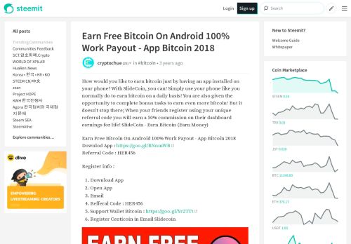 
                            13. Earn Free Bitcoin On Android 100% Work Payout - App Bitcoin 2018 ...