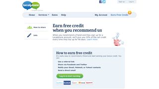 
                            5. Earn free credit when you recommend us | Localphone