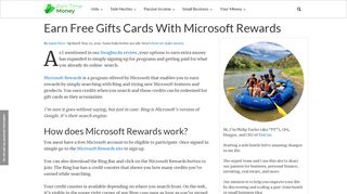 
                            10. Earn Free Gifts Cards With Microsoft Rewards - PT Money