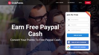 
                            8. Earn Free Paypal Cash - GrabPoints