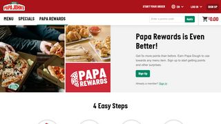 
                            5. Earn Free Pizza with Papa Rewards at Papa John's