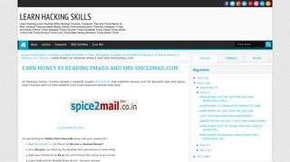 
                            3. EARN MONEY BY READING EMAILS AND SMS-SPICE2MAIL.COM ...