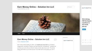 
                            13. Earn Money Online – Solution Inn LLC | A great WordPress ...