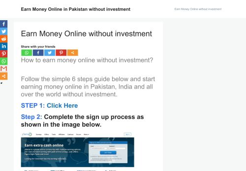 
                            13. Earn money online without investment in Pakistan - work ...