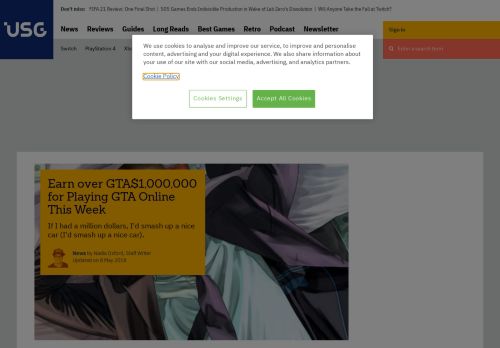 
                            9. Earn over GTA$1,000,000 for Playing GTA Online This Week | USgamer