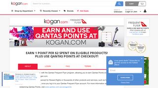 
                            11. Earn Qantas Frequent Flyer Points when you shop at Kogan.com