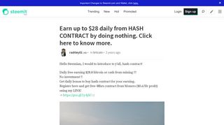 
                            9. Earn up to $28 daily from HASH CONTRACT by doing nothing. Click ...