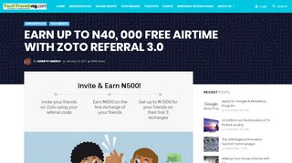 
                            5. EARN UP TO N40, 000 FREE AIRTIME WITH ZOTO REFERRAL 3.0 ...