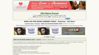 
                            5. EARN With 500 NAIRA EARNERS TODAY - 234 Naira Forum