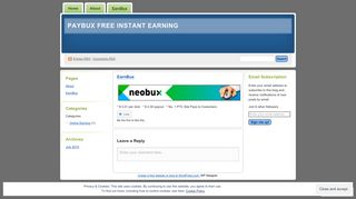 
                            1. EarnBux | PayBux Free Instant Earning