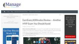 
                            13. EarnEvery30Minutes Review - Another HYIP Scam You Should Avoid