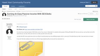 
                            9. Earning An Easy Passive Income With SEOClerks - Off ...