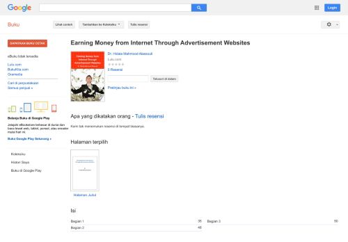 
                            6. Earning Money from Internet Through Advertisement Websites - Hasil Google Books