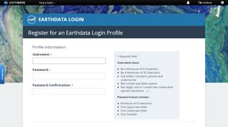 
                            13. Earthdata Login - NASA