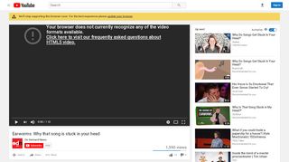 
                            7. Earworms: Why that song is stuck in your head - YouTube