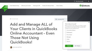 
                            7. Easily Add ALL Your Clients in QuickBooks Online Accountant!