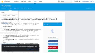 
                            1. Easily add sign-in to your Android app with FirebaseUI | Firebase