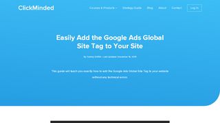 
                            9. Easily Add the Adwords Remarketing Tag to Your Site - ClickMinded